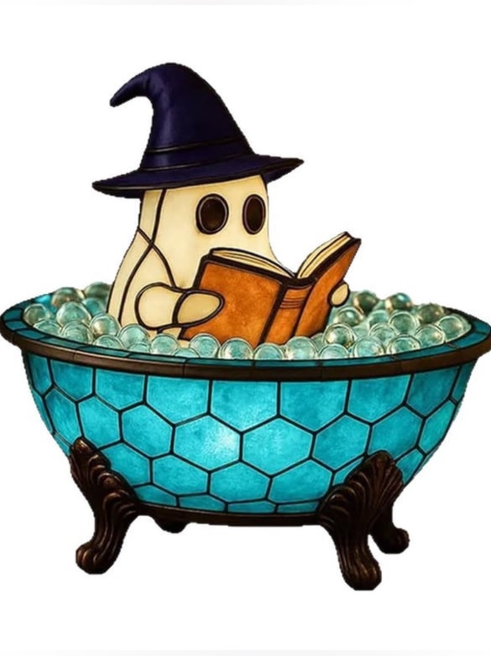 NWT LED Halloween Ghost Bubble Bath Lamp
